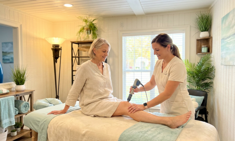 Sozo ShockWave Therapy Session