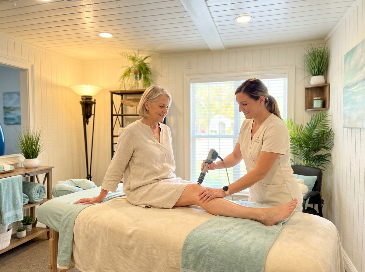 Sozo ShockWave Therapy Session